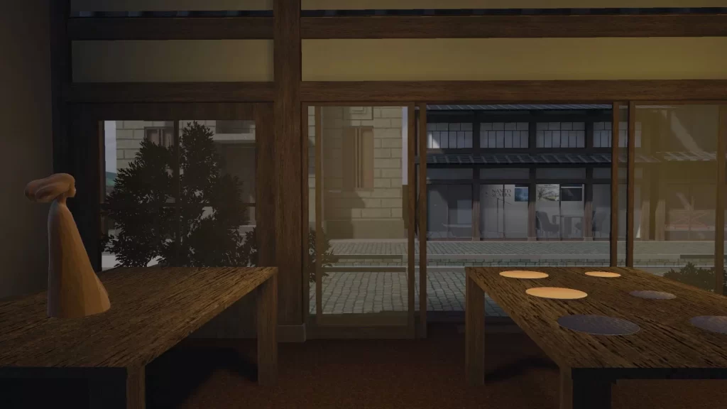 ホテル、飲食店、ショップ、写真スタジオ、工房…さまざまな店舗が通りに並ぶ